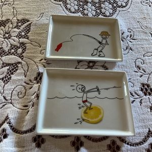 “Oliver”  Ceramic Appetizer Plates